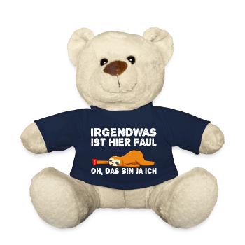 Faultier Irgendwas ist faul hier - Teddy - French Navy - Vorne
