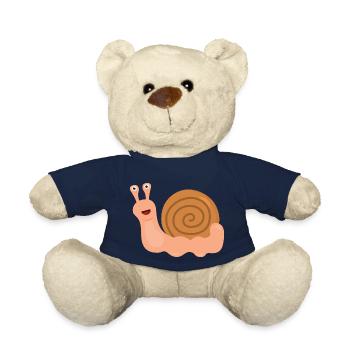 Snail - Teddy Bear - french navy - Front