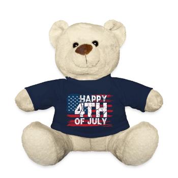 July 4 - Independence Day - Teddy Bear - french navy - Front