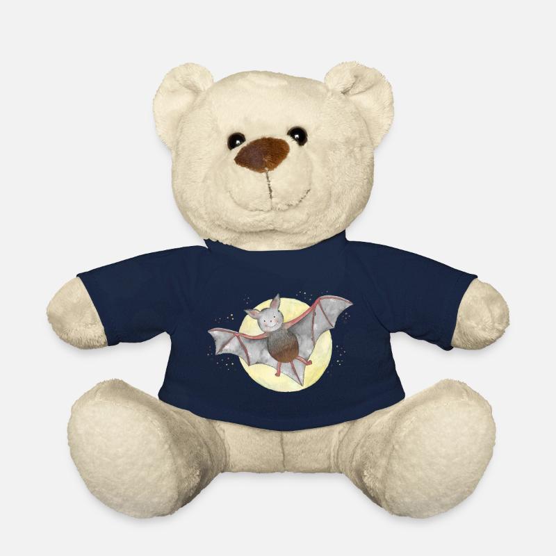 Dents de vampire de chauve-souris - Nounours - bleu marine