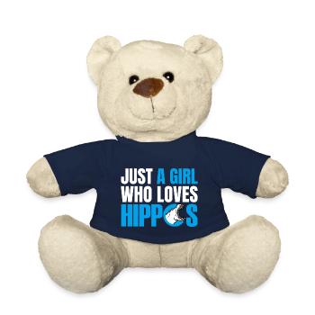 NUR EIN MÄDCHEN, DAS FLUSSPFERDE LIEBT - Teddy - French Navy - Vorne