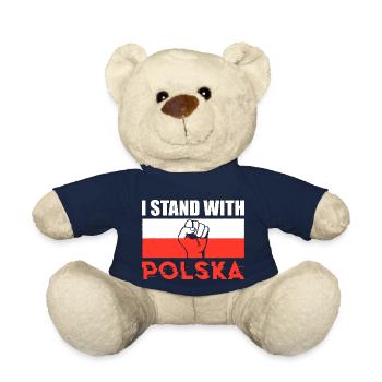 La Pologne dit le cadeau de la fierté de Polska - Nounours - bleu marine - Devant
