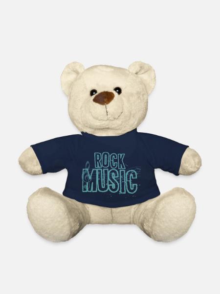 Musique rock design heavy metal musique rock - Nounours - bleu marine