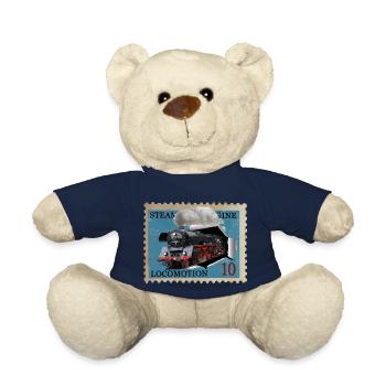 Steam locomotive stamp - Teddy Bear - french navy - Front
