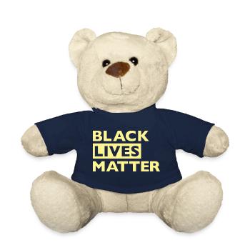 Black Lives Matter BLM Gelb - Teddy - French Navy - Vorne