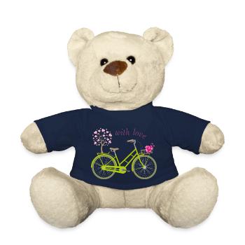 Favorite bicycle - Teddy Bear - french navy - Front