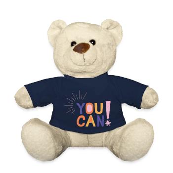 You Can! - Teddy Bear - french navy - Front