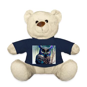 Owl - Teddy Bear - french navy - Front