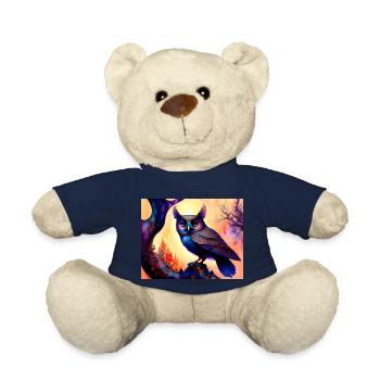Owl - Teddy Bear - french navy - Front
