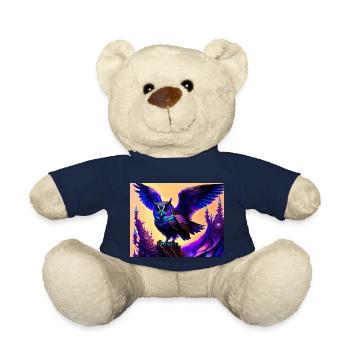 Owl - Teddy Bear - french navy - Front