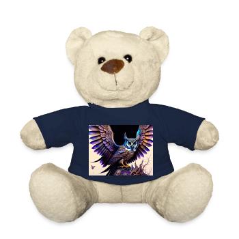 Owl - Teddy Bear - french navy - Front