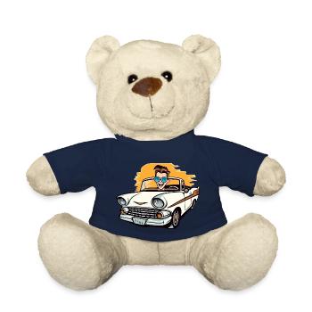 Clément in a convertible - Teddy Bear - french navy - Front