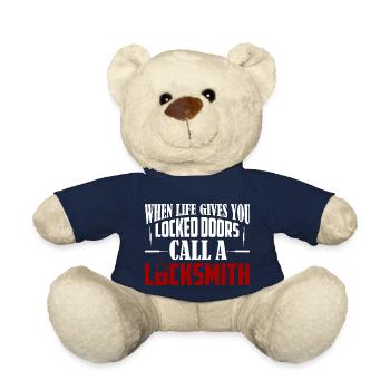 Quand la vie vous donne des portes verrouillées Appelez un serrurier - Nounours - bleu marine - Devant