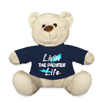 Livin' The Painter Life Profession Job - Teddy Bear - french navy - Front