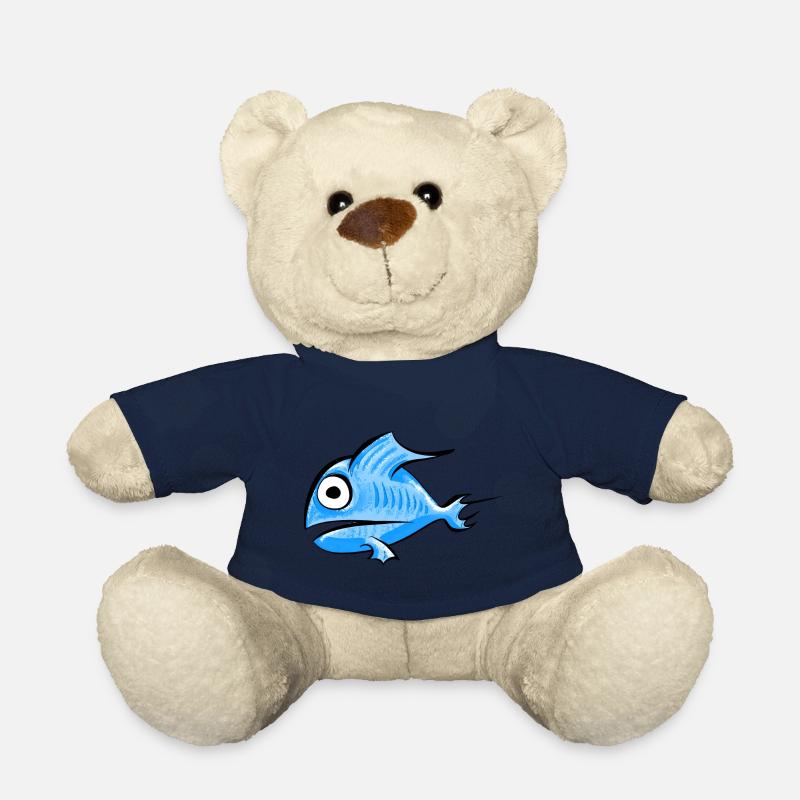 Fisch blau - Teddy - French Navy