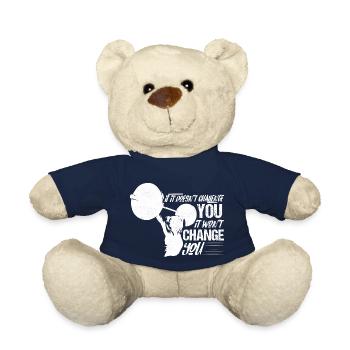 If It Doesn't Challenge You Workout Training Weigh - Teddy Bear - french navy - Front
