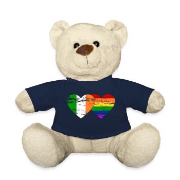 Irland Regenbogen Flagge used - Teddy - French Navy - Vorne