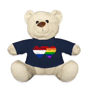 Holland Regenbogen Flagge used - Teddy - French Navy - Vorne