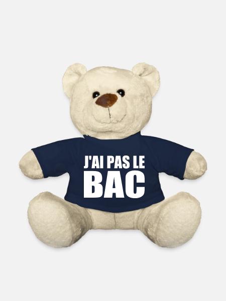 j'ai pas le bac - Nounours - bleu marine