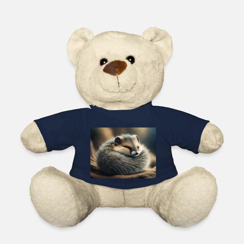 Animaux mignons en hibernation – loir - Nounours - bleu marine