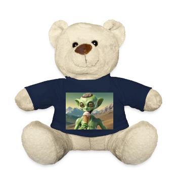 Grauer Außerirdischer auf der Mondoberfläche – Eis essen - Teddy - French Navy - Vorne