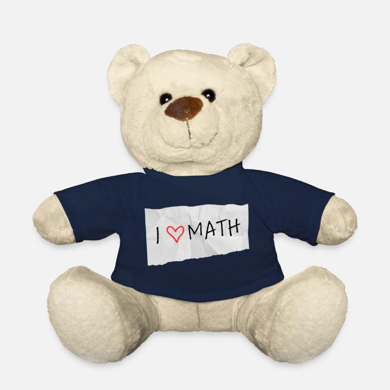 J’adore les maths - Nounours - bleu marine