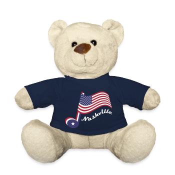 Country-Musik Nashville. Notiz und Spangled Banner. - Teddy - French Navy - Vorne