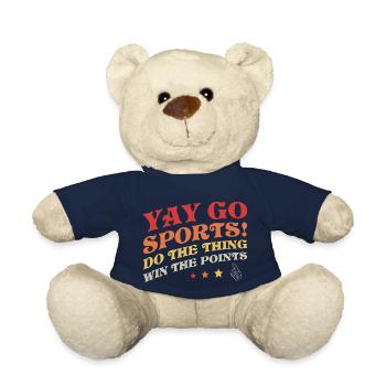 Juhu, los geht's! Nicht-Sport-Fan Go Sports Yay Sports - Teddy - French Navy - Vorne