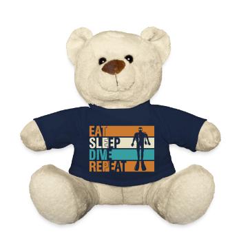 eat sleep dive repeat - Teddy - French Navy - Vorne
