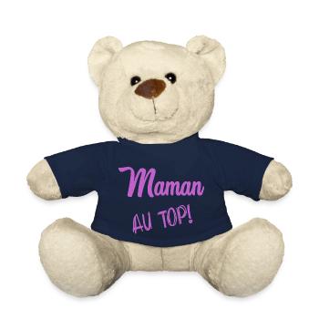 MAMAN. FÊTE DES MÈRES - Nounours - bleu marine - Devant