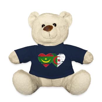 Algerien Mauretanien Flagge Herz used - Teddy - French Navy - Vorne