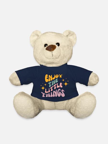 Profitez des petites choses - Nounours - bleu marine
