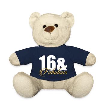 16 & Fabulous - Teddy Bear - french navy - Front