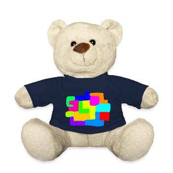 Kunst Gemaelde Modern Art - Teddy Bear - french navy - Front