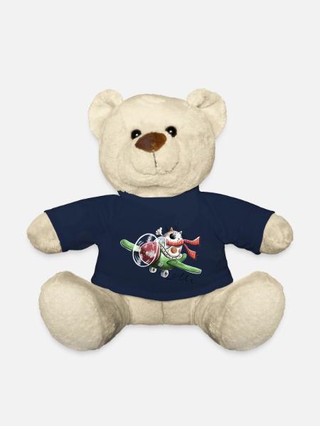 Cat on air - Teddy Bear - french navy