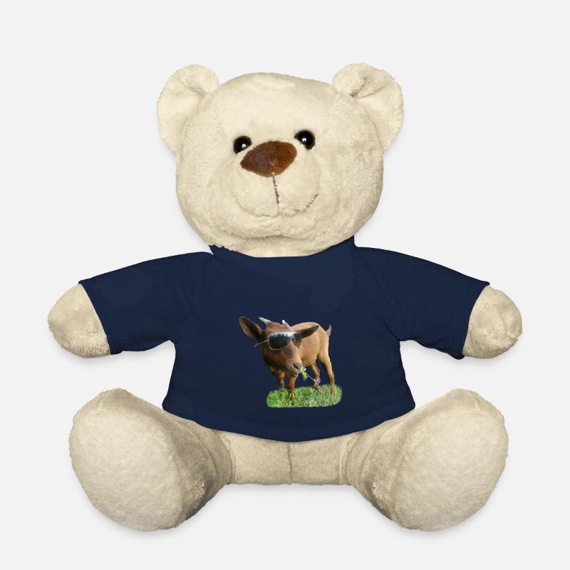 Ziege mit Brille - Teddy - French Navy