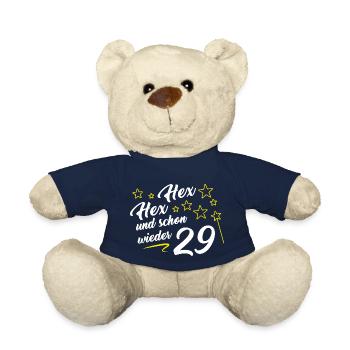 Hex Hex and again 29 funny 30th birthday - Teddy Bear - french navy - Front