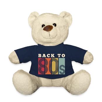 Vintage retro Back to the 80s - Teddy Bear - french navy - Front