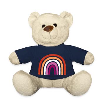 Lesbisch Regenbogen LGBT - Teddy - French Navy - Vorne
