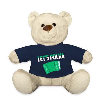 Let's Polka Accordion Pride - Teddy Bear - french navy - Front