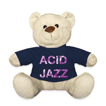 Acid Jazz Music Magenta Typographie - Nounours - bleu marine - Devant