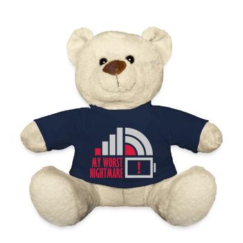 Logos my worst nightmare - Teddy Bear - french navy - Front