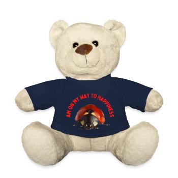 Ladybugs on the way to happiness - Teddy Bear - french navy - Front