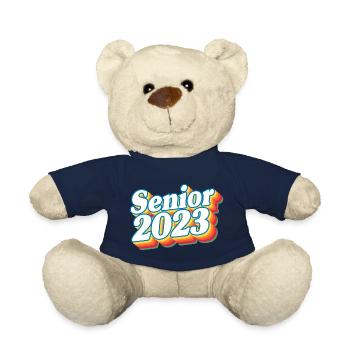 Senior Class Of 2023 Retro Graduation Party Geschenk - Teddy - French Navy - Vorne