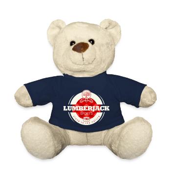 lumberjack sports check pattern - Teddy Bear - french navy - Front