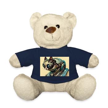 cyborg cat - Teddy Bear - french navy - Front