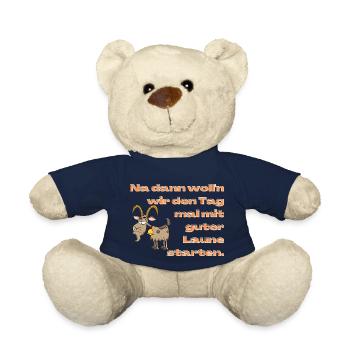 Good mood into day 3 - Teddy Bear - french navy - Front