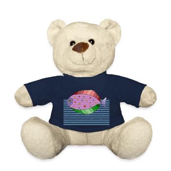 Fish - Teddy Bear - french navy - Front