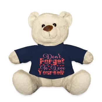 N’oubliez pas de vous aimer - Nounours - bleu marine - Devant