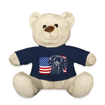 Great Dane America Flag Dogs Wilsigns - Nounours - bleu marine - Devant